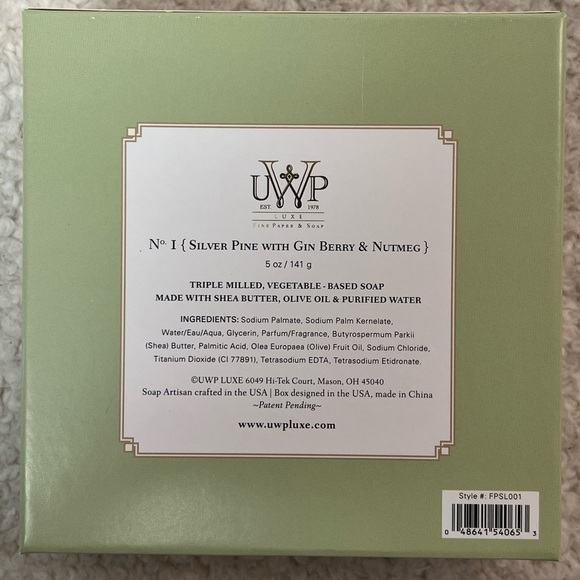 UWP Up with Paper Artisan Crafted LUXE Fine Soap w/ Shea Butter Boxed Soap Trio - Picture 6 of 10